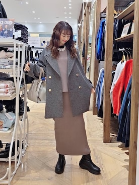 「アイテム（バッグ）」を使った、K・Nさん（レディース・161cm・30代）の冬コーディネート