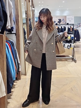 「アイテム（ローファー）」を使った、K・Nさん（レディース・161cm・40代）の秋コーディネート