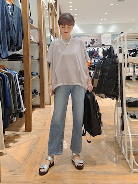 「アイテム（バックパック/リュック）」を使った、K・Nさん（レディース・161cm・30代）の夏コーディネート
