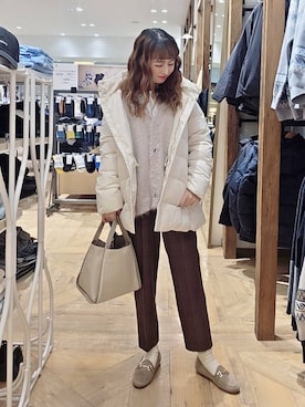 「アイテム（ローファー）」を使った、K・Nさん（レディース・161cm・30代）の秋コーディネート