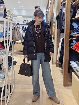 「アイテム（その他ヘアアクセサリー）」を使った、K・Nさん（レディース・161cm）の冬コーディネート