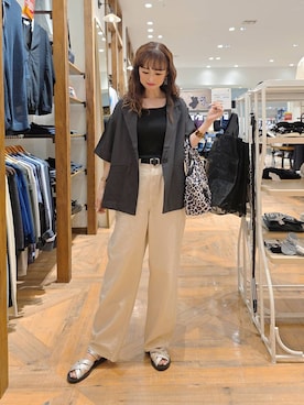 「GLOBAL WORK（グローバルワーク）のアイテム（ジャケット/アウター）」を使った、K・Nさん（レディース・161cm）の夏コーディネート
