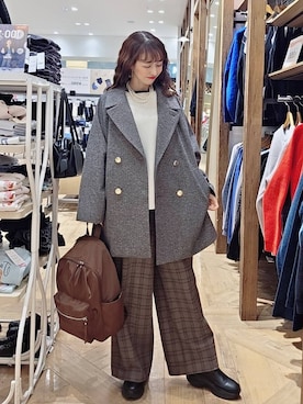 「GLOBAL WORK（グローバルワーク）のふわふわHugmeドルマンプルオーバー/595406（ニット/セーター）」を使った、K・Nさん（レディース・161cm）の冬コーディネート