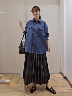 「アイテム（ボストンバッグ）」を使った、K・Nさん（レディース・161cm・30代）の秋コーディネート