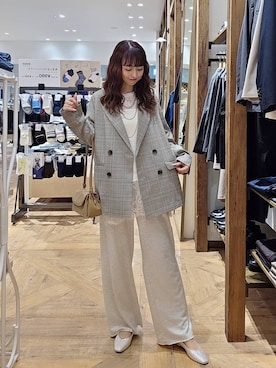 「GLOBAL WORK（グローバルワーク）のアイテム（ジャケット/アウター）」を使った、K・Nさん（レディース・161cm）の春コーディネート