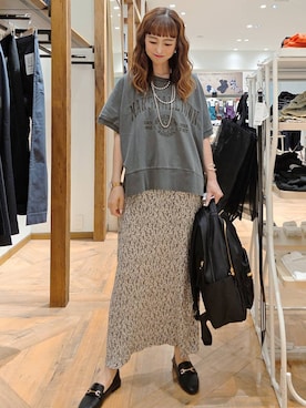 「アイテム（バッグ）」を使った、K・Nさん（レディース・161cm・40代）の夏コーディネート