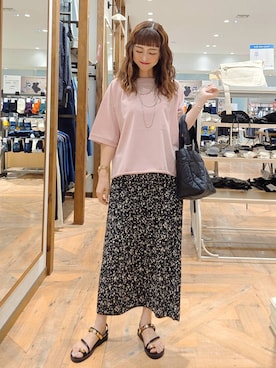 「アイテム（スウェット）」を使った、K・Nさん（レディース・161cm）の夏コーディネート