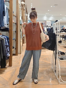 「若見え」｜K・Nさん（レディース・161cm）の夏コーディネート