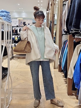 「アイテム（ブルゾン）」を使った、K・Nさん（レディース・161cm・30代）の秋コーディネート