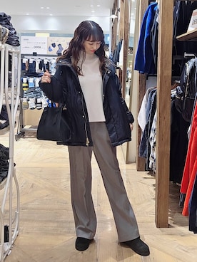 「アイテム（その他シューズ）」を使った、K・Nさん（レディース・161cm・40代）の冬コーディネート