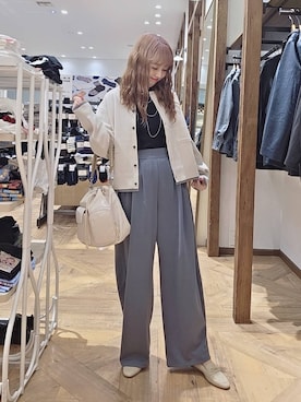 「GLOBAL WORK（グローバルワーク）のアイテム（バッグ）」を使った、K・Nさん（レディース・161cm）の秋コーディネート