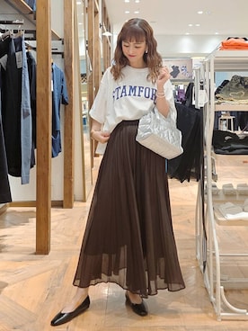「アイテム（パンプス）」を使った、K・Nさん（レディース・161cm・40代）の夏コーディネート