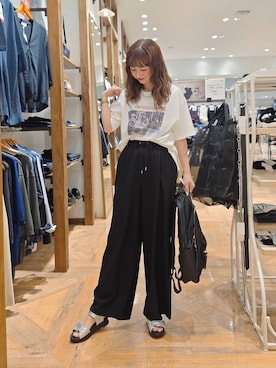 「アイテム（バックパック/リュック）」を使った、K・Nさん（レディース・161cm・30代）の夏コーディネート