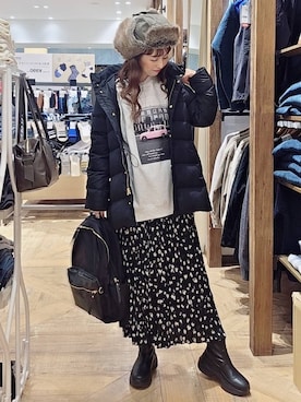 「アイテム（バックパック/リュック）」を使った、K・Nさん（レディース・161cm・30代）の冬コーディネート