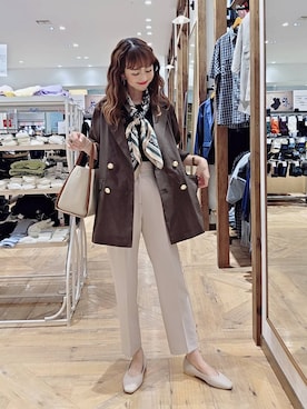 「アイテム（財布/小物）」を使った、K・Nさん（レディース・161cm・30代）の秋コーディネート
