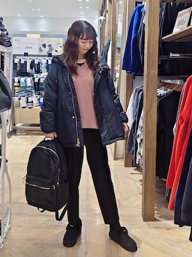 「アイテム（その他シューズ）」を使った、K・Nさん（レディース・161cm・40代）の冬コーディネート