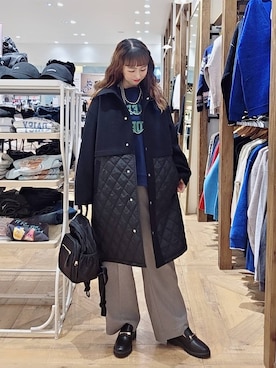 「アイテム（ネックレス）」を使った、K・Nさん（レディース・161cm・40代）の秋コーディネート