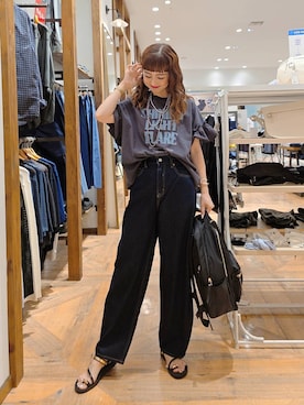 「アイテム（バックパック/リュック）」を使った、K・Nさん（レディース・161cm・30代）の夏コーディネート