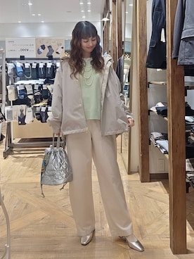 「GLOBAL WORK（グローバルワーク）のアイテム（バッグ）」を使った、K・Nさん（レディース・161cm）の春コーディネート