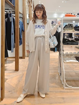 「アイテム（ボストンバッグ）」を使った、K・Nさん（レディース・161cm・30代）の夏コーディネート