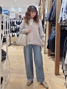 「アイテム（ローファー）」を使った、K・Nさん（レディース・161cm・40代）の秋コーディネート