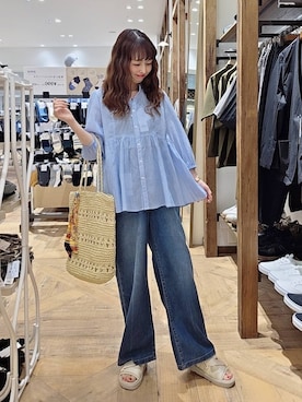 「GLOBAL WORK（グローバルワーク）のアイテム」を使った、K・Nさん（レディース・161cm）の春コーディネート