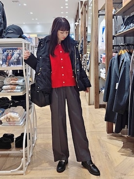 「アイテム（ローファー）」を使った、K・Nさん（レディース・161cm・40代）の秋コーディネート