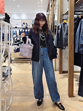 「GLOBAL WORK（グローバルワーク）のアイテム（ブルゾン）」を使った、K・Nさん（レディース・161cm）の春コーディネート