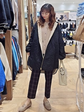 「アイテム（ブルゾン）」を使った、K・Nさん（レディース・161cm・30代）の秋コーディネート