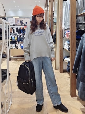 「アイテム（帽子）」を使った、K・Nさん（レディース・161cm・30代）の秋コーディネート