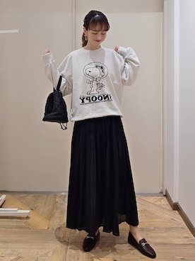 「アイテム（ハンドバッグ）」を使った、K・Nさん（レディース・161cm・30代）の秋コーディネート