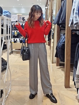 「アイテム（ローファー）」を使った、K・Nさん（レディース・161cm・30代）の秋コーディネート