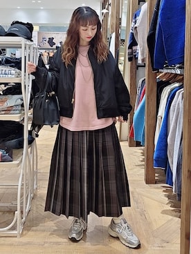 「アイテム（ブルゾン）」を使った、K・Nさん（レディース・161cm・30代）の秋コーディネート