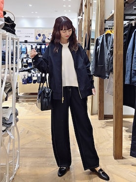 「GLOBAL WORK（グローバルワーク）のアイテム（ブルゾン）」を使った、K・Nさん（レディース・161cm）の春コーディネート