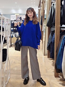 「GLOBAL WORK（グローバルワーク）のふわふわHugmeドルマンプルオーバー/595406（ニット/セーター）」を使った、K・Nさん（レディース・161cm）の秋コーディネート