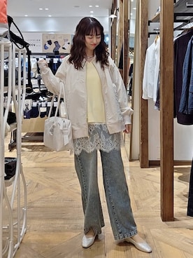 「GLOBAL WORK（グローバルワーク）のアイテム（ブルゾン）」を使った、K・Nさん（レディース・161cm）の春コーディネート