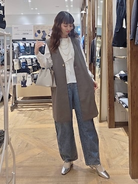 「GLOBAL WORK（グローバルワーク）のアイテム（パンツ）」を使った、K・Nさん（レディース・161cm）の春コーディネート