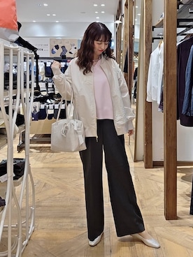 「GLOBAL WORK（グローバルワーク）のアイテム（ブルゾン）」を使った、K・Nさん（レディース・161cm）の春コーディネート