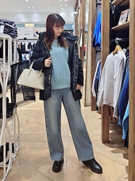 「GLOBAL WORK（グローバルワーク）のアイテム（ショルダーバッグ）」を使った、K・Nさん（レディース・161cm）の冬コーディネート