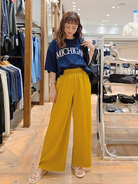 「アイテム（バックパック/リュック）」を使った、K・Nさん（レディース・161cm・30代）の夏コーディネート