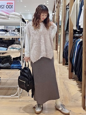 「アイテム（バックパック/リュック）」を使った、K・Nさん（レディース・161cm・30代）の秋コーディネート