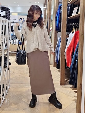 「アイテム（ワンピース/ドレス）」を使った、K・Nさん（レディース・161cm・30代）の冬コーディネート