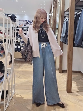 「GLOBAL WORK（グローバルワーク）のアイテム（トップス）」を使った、K・Nさん（レディース・161cm）の秋コーディネート