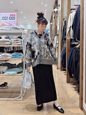 「アイテム（ヘアアクセサリー）」を使った、K・Nさん（レディース・161cm・30代）の秋コーディネート