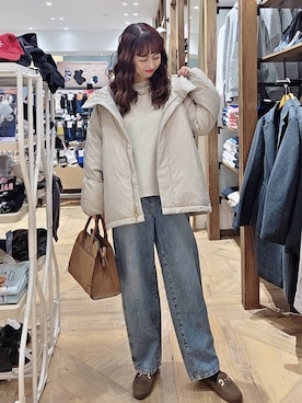 「アイテム（ローファー）」を使った、K・Nさん（レディース・161cm・40代）の秋コーディネート