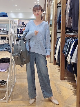 「アイテム（バックパック/リュック）」を使った、K・Nさん（レディース・161cm・30代）の秋コーディネート