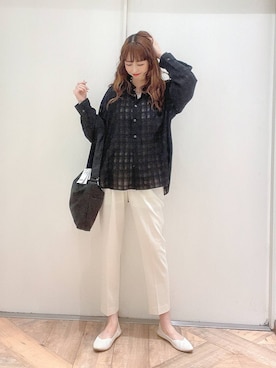 K・Nさん（レディース・161cm・40代）の春コーディネート