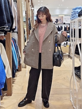 「アイテム（ローファー）」を使った、K・Nさん（レディース・161cm・40代）の秋コーディネート