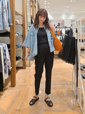 「若見え」｜K・Nさん（レディース・161cm）の夏コーディネート