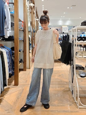 「アイテム（スニーカー）」を使った、K・Nさん（レディース・161cm・40代）の夏コーディネート